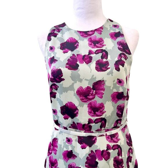 Banana Republic Purple Floral Sleeveless Maxi Ruffles NWOT Size 4 - Picture 2 of 15